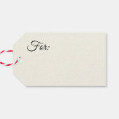 Étiquettes-cadeau Green Very Merry Christmas Tree Nom de famille (Dos Horizontal)