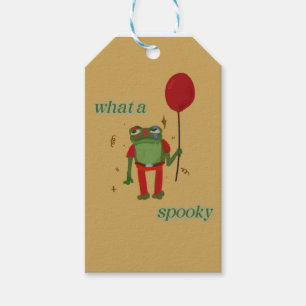 Étiquettes-cadeau grenouille hallowen