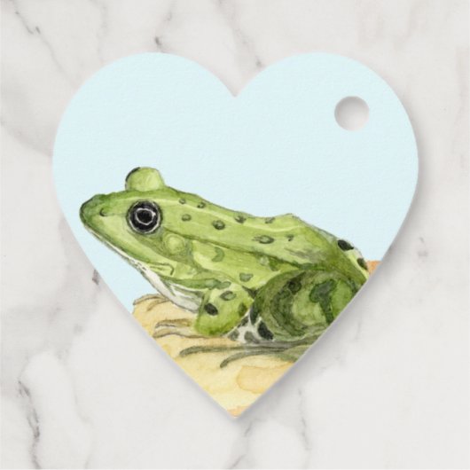 Étiquettes Cadeau Grenouille verte (Dos)