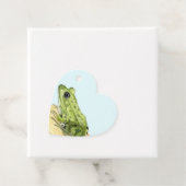 Étiquettes Cadeau Grenouille verte (En situation)