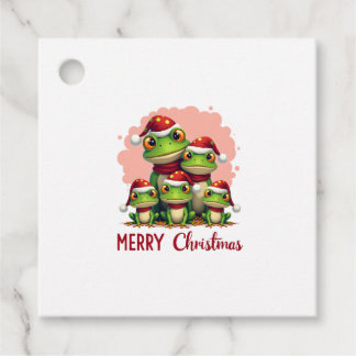 Étiquettes Cadeau Grenouilles de Noël en famille (3)