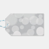Étiquettes-cadeau Grey Bokeh (Dos Horizontal)