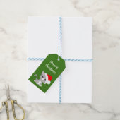 Étiquettes-cadeau Grey Meowy Christmas Kitty Tags cadeaux (Avec de laficelle)