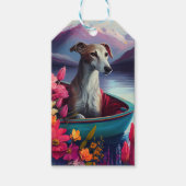 Étiquettes-cadeau Greyhound sur une rame : une aventure Pittoresque (Devant)