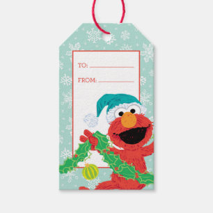 Étiquettes-cadeau Griffonnage Elmo de Joyeux Noël