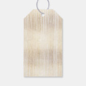 Étiquettes-cadeau Grilles Glam Gold (Dos)