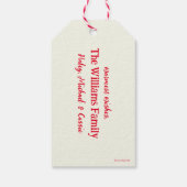 Étiquettes-cadeau Grinch classique | Arbre de Noël (Dos)