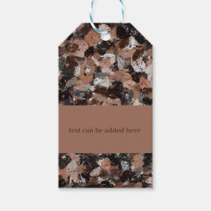 Étiquettes-cadeau Gris, Brown et noir
