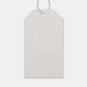 Étiquettes-cadeau Gris brun uni (Dos)