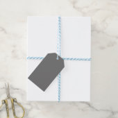 Étiquettes-cadeau Gris cool, Aube, Gris Duché (Avec de laficelle)