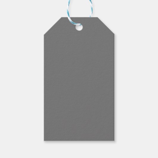 Étiquettes-cadeau Gris cool, Aube, Gris Duché (Devant)