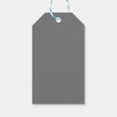 Étiquettes-cadeau Gris cool, Aube, Gris Duché (Dos)