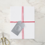 Étiquettes-cadeau Gris d'aluminium Gem (Avec de la ficelle)