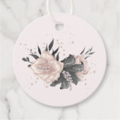 Étiquettes Cadeau gris rose pâle (Devant)