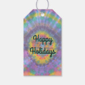 Étiquettes-cadeau Groovy Rainbow Tie-dye  (Devant)