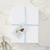 Étiquettes-cadeau Gros papillon, (Avec de laficelle)