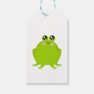 Étiquettes-cadeau Grosse grenouille mignonne