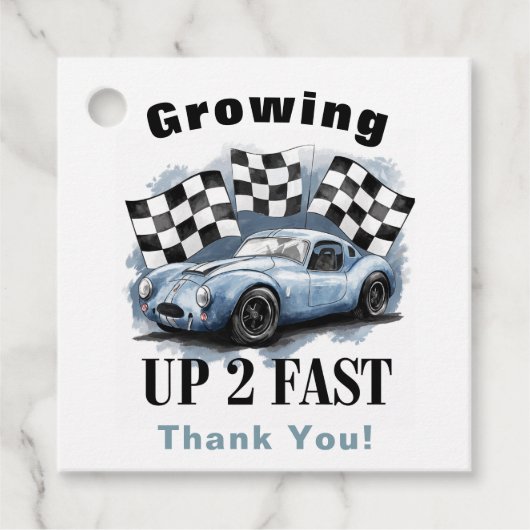 Étiquettes Cadeau Grossesse 2 Merci Fête Anniversaire Rapide (Devant)