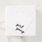 Étiquettes Cadeau groupe de filles mignon script féministe moderne p (En situation)