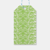 Étiquettes-cadeau Grunge Lime Green Pattern - Summer Abstract Decor (Devant)