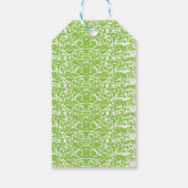 Étiquettes-cadeau Grunge Lime Green Pattern - Summer Abstract Decor (Dos)