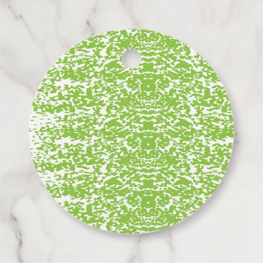 Étiquettes Cadeau Grunge Lime Texture verte (Dos)