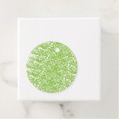 Étiquettes Cadeau Grunge Lime Texture verte (En situation)