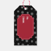 Étiquettes-cadeau Grunge Skull Père Noël (Dos)