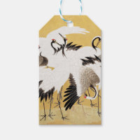 Grupe de grues japonaises Vintage Oiseau Riche Cla