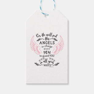 Étiquettes-cadeau Guardian Angel Bible Verse Psalm 91