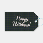 Étiquettes-cadeau Gunn Modern Clan Tartan Christmas (Devant (Horizontal))
