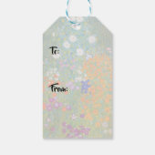 Étiquettes-cadeau Gustav Klimt - Jardin des fleurs (Dos)