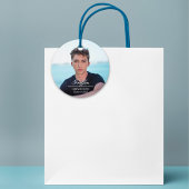 Étiquettes Cadeau Guy Grad Modern Graduate Photo personnalisée