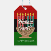 Étiquettes-cadeau HABARI GANI Kwanzaa (Devant)