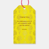 Étiquettes-cadeau Haldi Sangeet mariage indien merci pour (Dos)