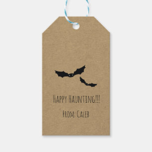 Étiquettes-cadeau Halloween Bats noirs Kraft Costume Party Favoriser