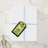 Étiquettes-cadeau Halloween branché et heureux cadeau funky Hallowee (Avec de laficelle)