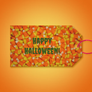 Étiquettes-cadeau Halloween Candy Corn