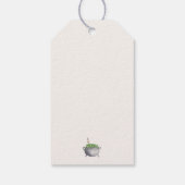 Étiquettes-cadeau Halloween Cauldron Baby brasse une douche (Dos)