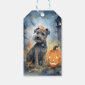 Étiquettes-cadeau Halloween Chesapeake Bay Terrier Avec Citrouilles (Devant)