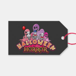 Étiquettes-cadeau Halloween Clowns effrayants Horreur