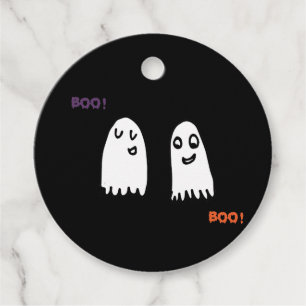 Étiquettes Cadeau Halloween Cute Ghost