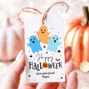 Étiquettes-cadeau Halloween Cute Ghost Favoriser Tags Boo Treat Anni