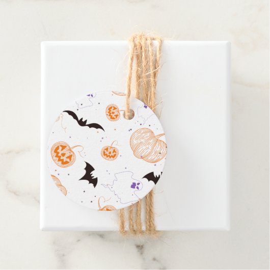 Étiquettes Cadeau Halloween délices (En situation)