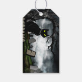 Étiquettes-cadeau Halloween du cimetière des hirondelles (Devant)