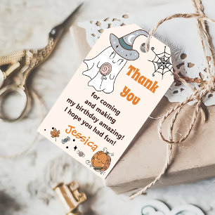 Étiquettes-cadeau Halloween Éffrayant Super Cute Fantôme