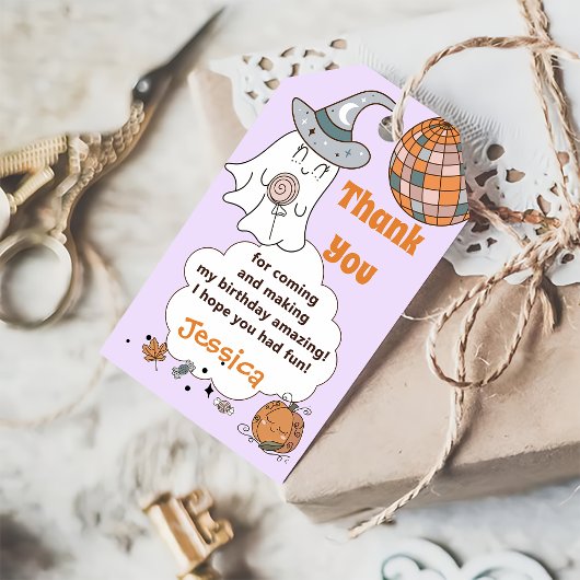 Étiquettes-cadeau Halloween Éffrayant Super Cute Fantôme