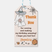 Étiquettes-cadeau Halloween Éffrayant Super Cute Fantôme (Devant)