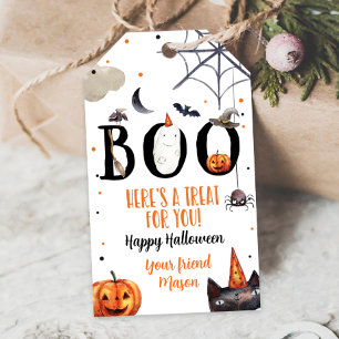 Étiquettes-cadeau Halloween Favoriser Tags Boo Treat Anniversaire Co