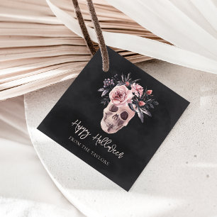 Étiquettes Cadeau Halloween floral personnalisé